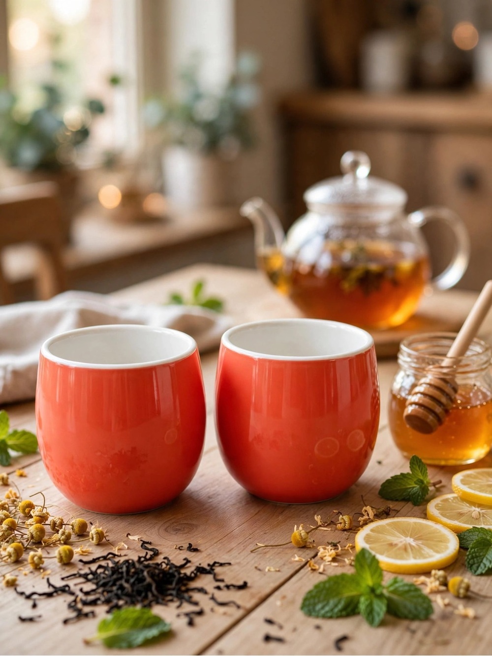 DAVIDsTEA Coral Bubble Cups - Set of 2